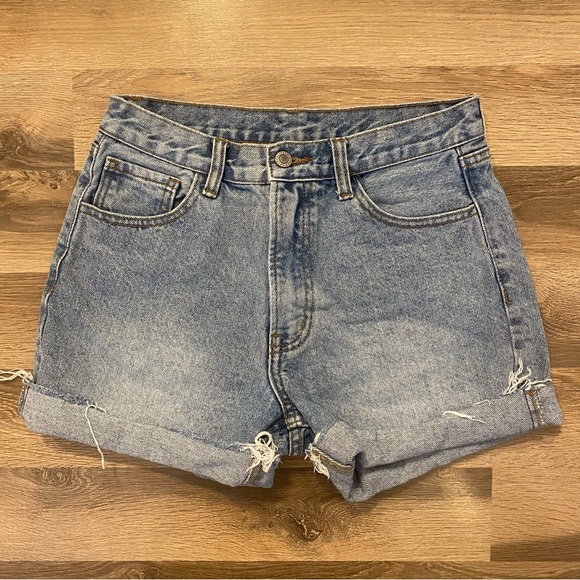 Brandy Melville Pants - John Galt High Rise Denim Shorts